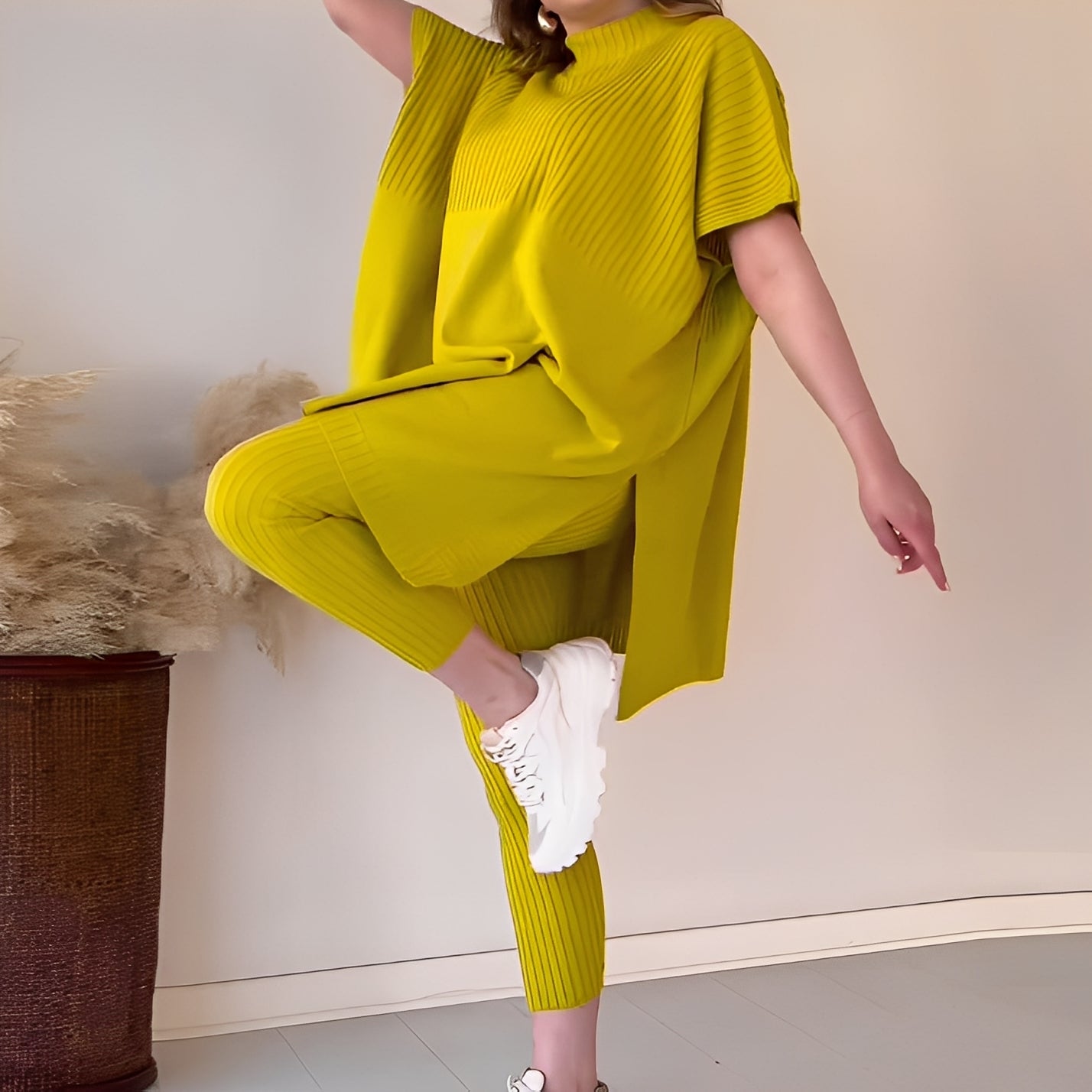 Roxanna - Set confortabil din tricot, din două piese, pentru femei