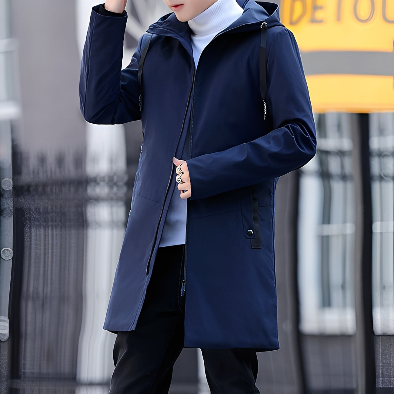 Derren - Jachetă casual pentru bărbați cu glugă