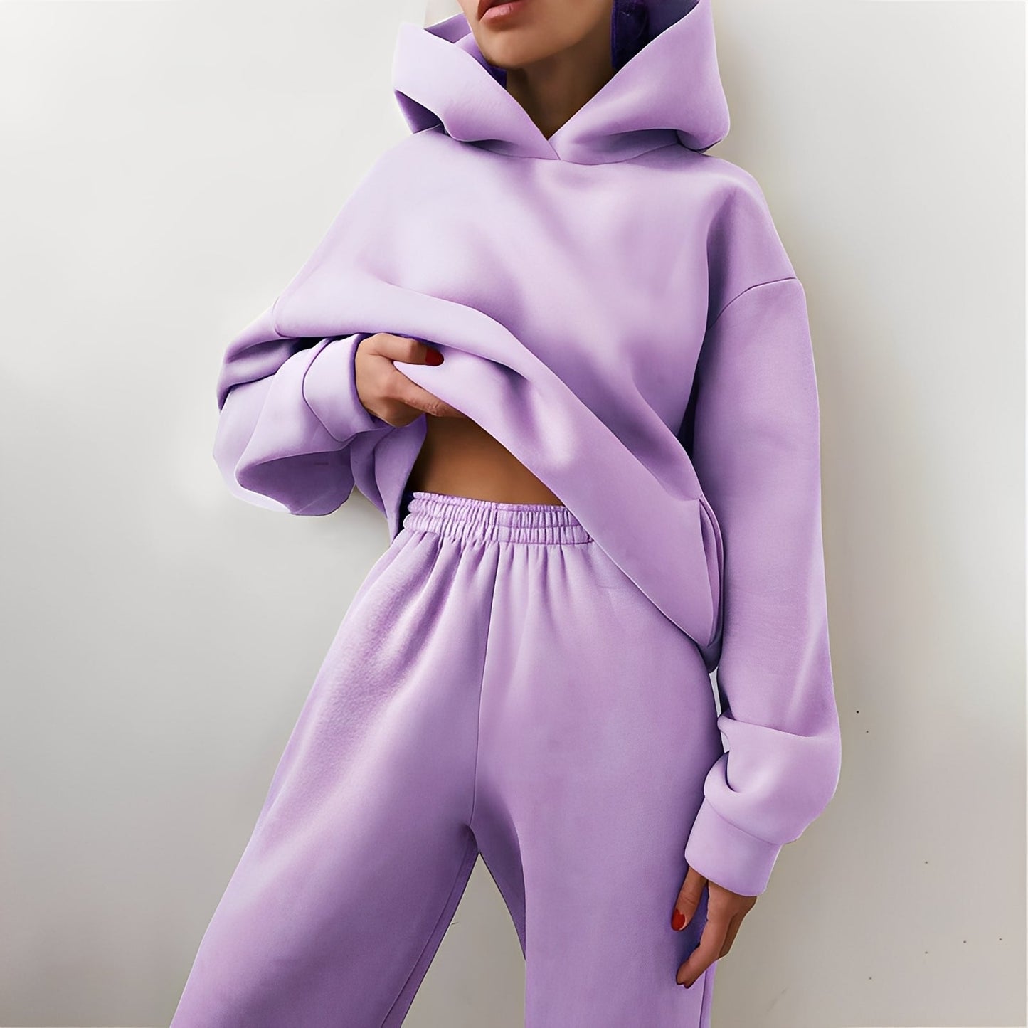 Wenona - Set confortabil de dame cu glugă pentru activități recreative