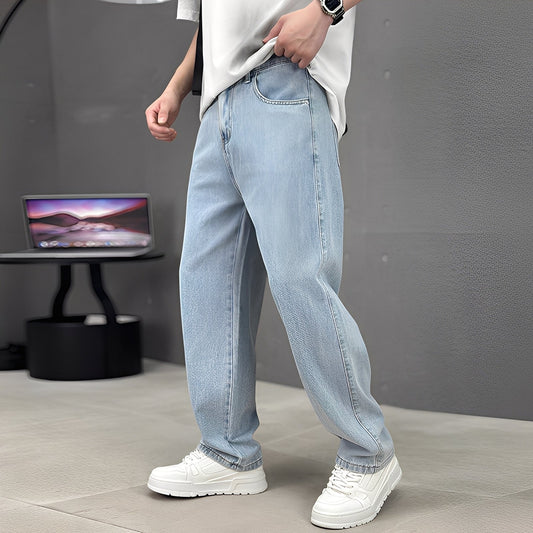 Wendell - Pantaloni de tip jeans eleganți, cu cracii largi, destinați bărbaților