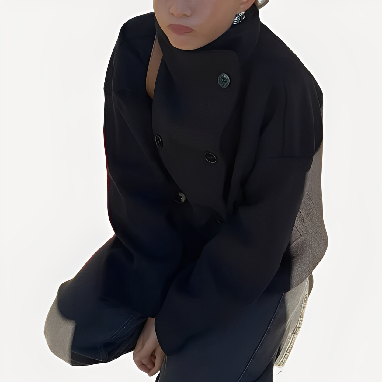 Carolyn - Jachetă elegantă de damă, cu un singur rând de nasturi, din lână