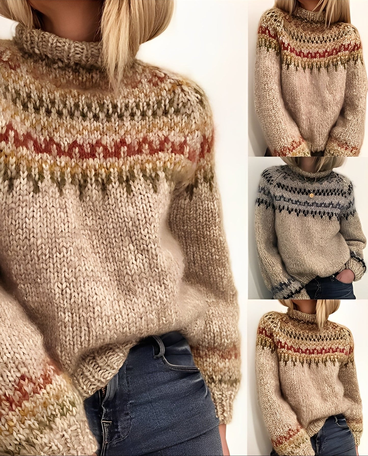 Macey - Pulover tricotat călduros pentru femei