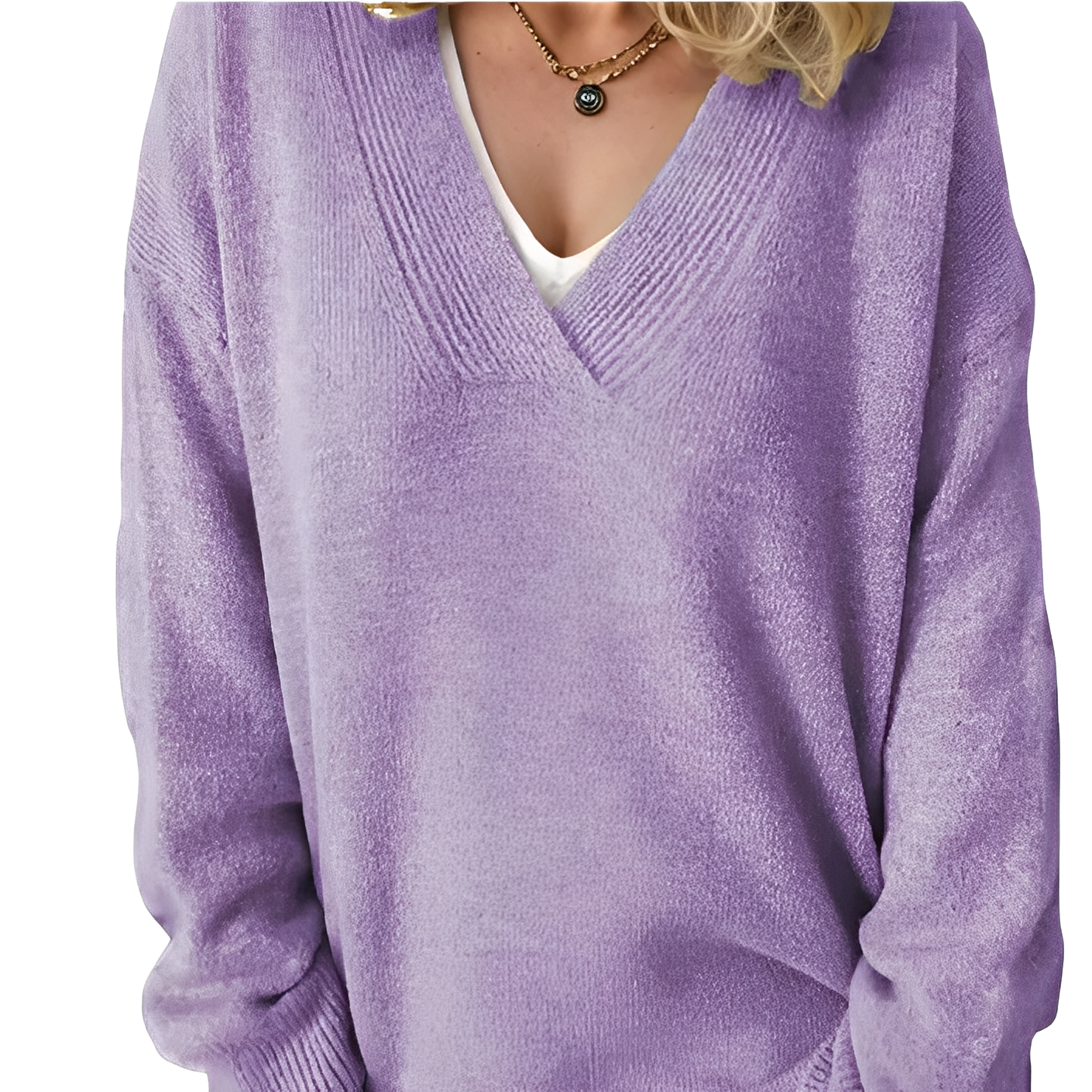 Camryn - Pulover pentru femei, larg și din tricot