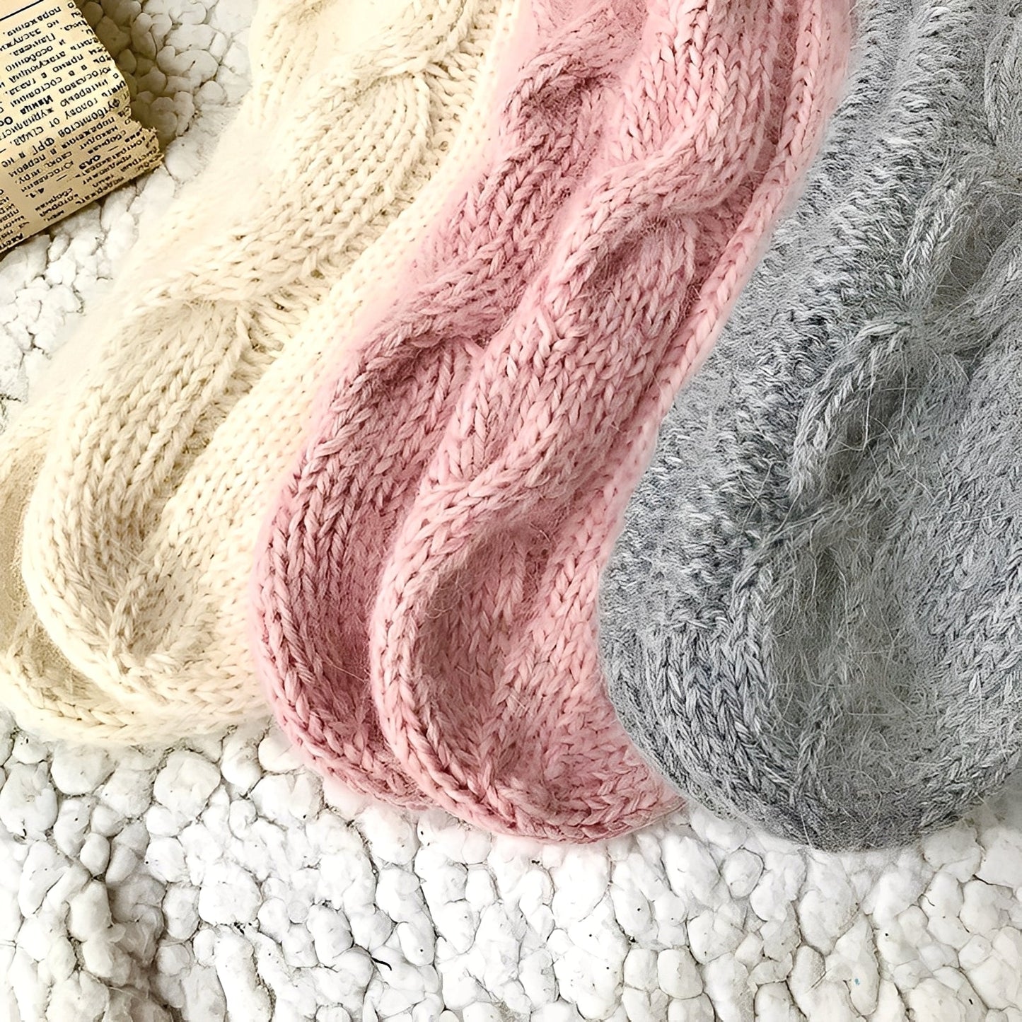 Dorothy - Șosete din lână tricotată călduroase pentru femei