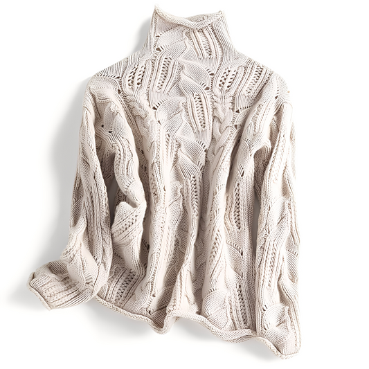 Remy - Pulover de damă din cașmir cu decupaje