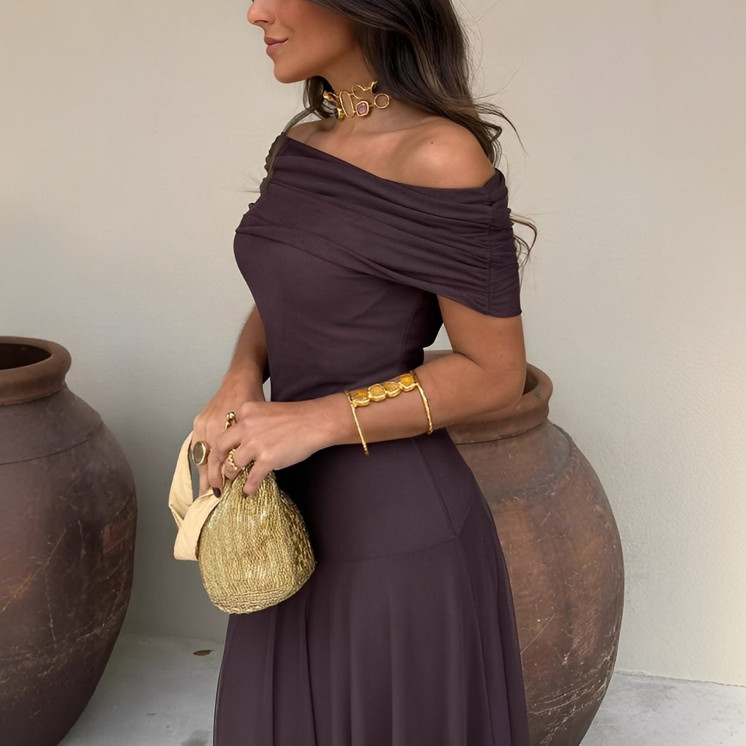 Eunice - Rochie Maxi din Mesh, Elegantă pentru Doamne