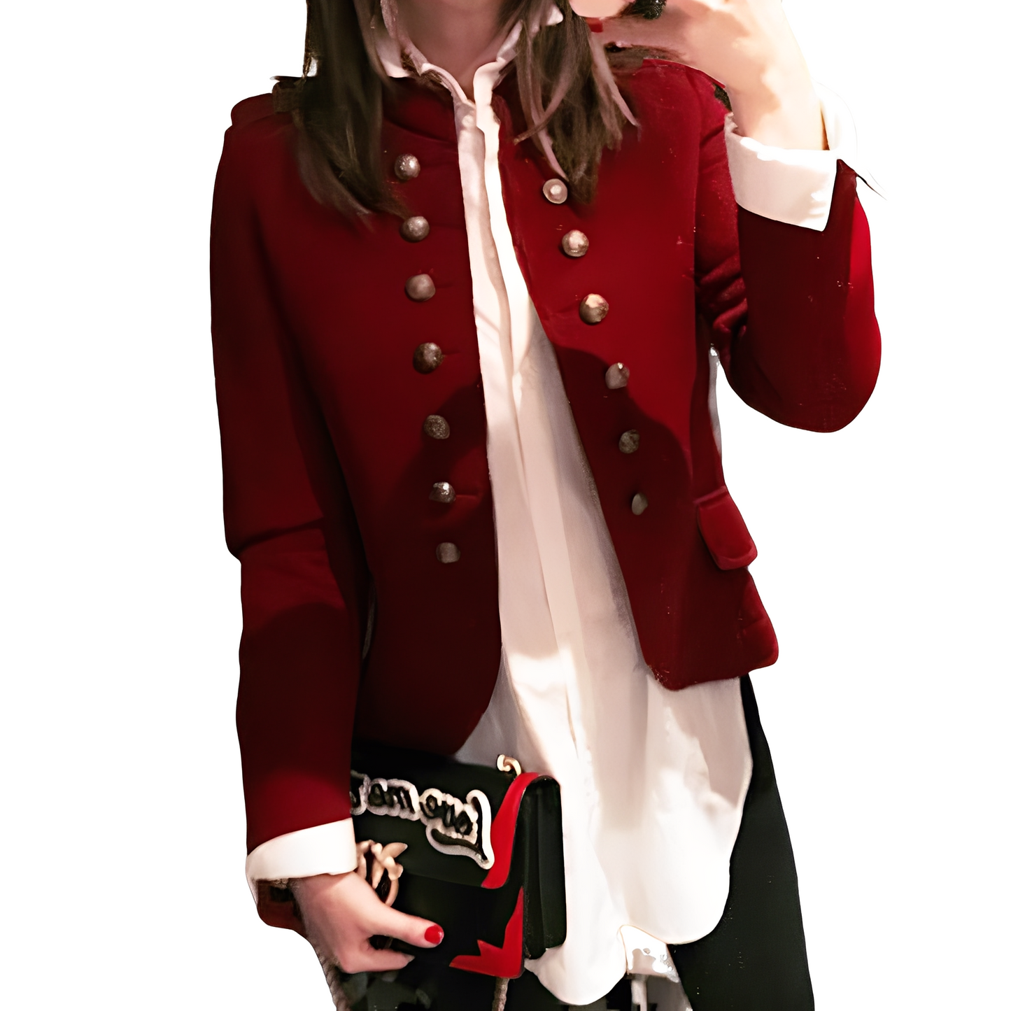 Rhoda - Jachetă elegantă cu guler înalt pentru femei