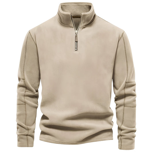 Nicholas - Pulover fleece elegant cu fermoar pentru bărbați