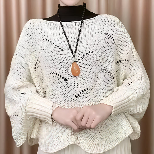 Celestine - Pulover călduros cu mâneci largi pentru femei