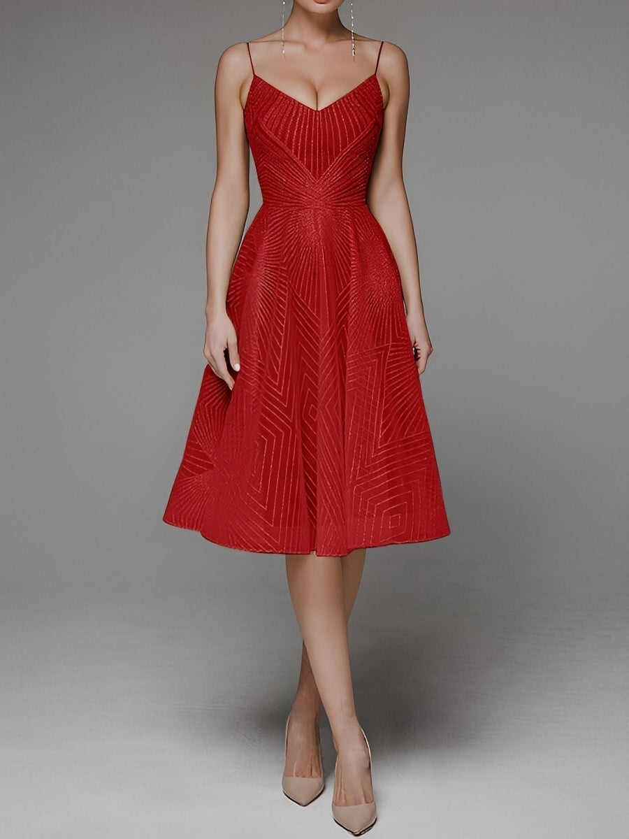 Anabelle - Rochie elegantă, fără mâneci, cu bretele pentru femei