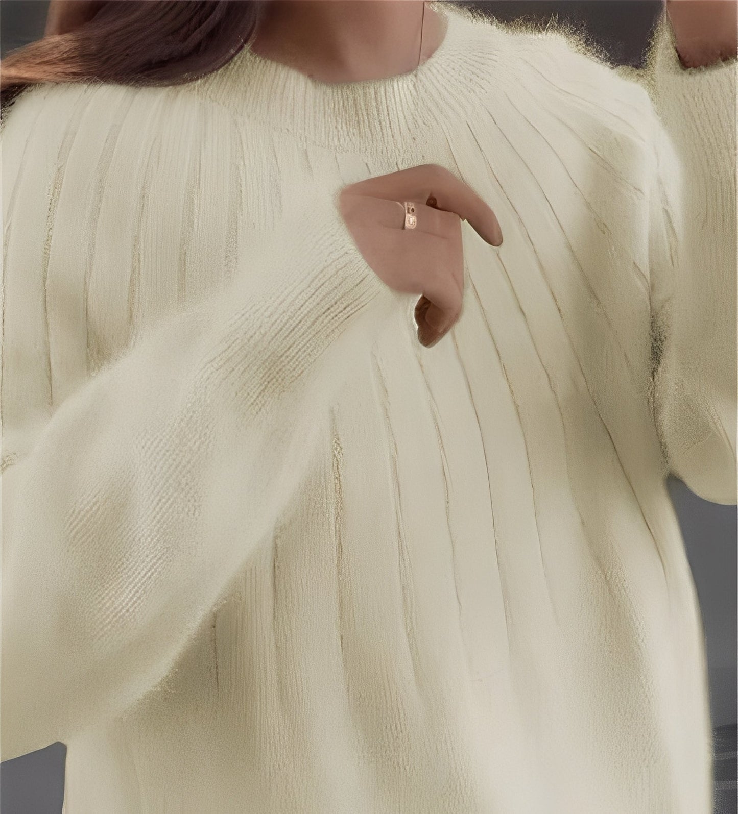 Josslyn - Elegantní, volně střižený kašmírový pulovr pro ženy