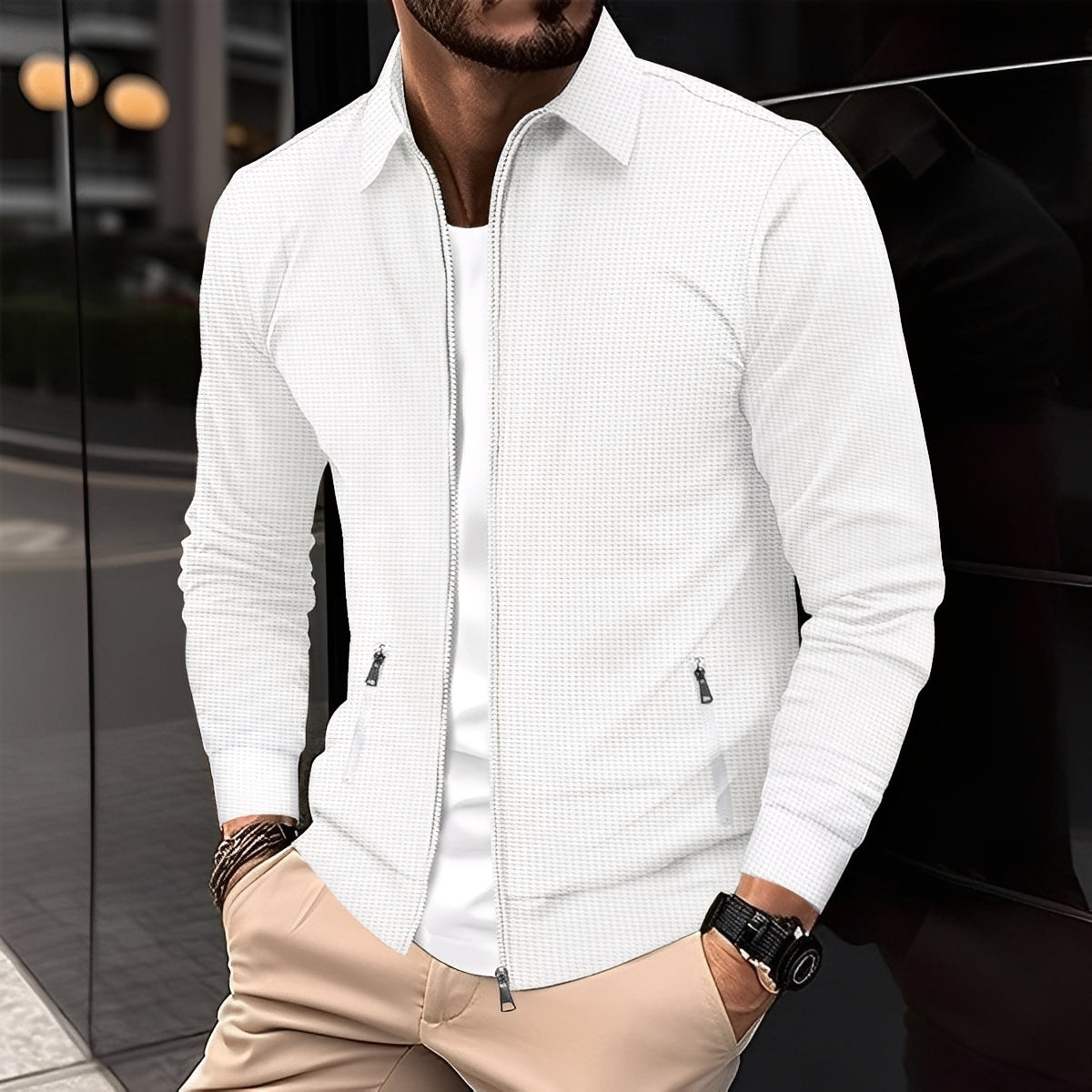 Norton - Geacă modernă de tranziție cu fermoar pentru bărbați