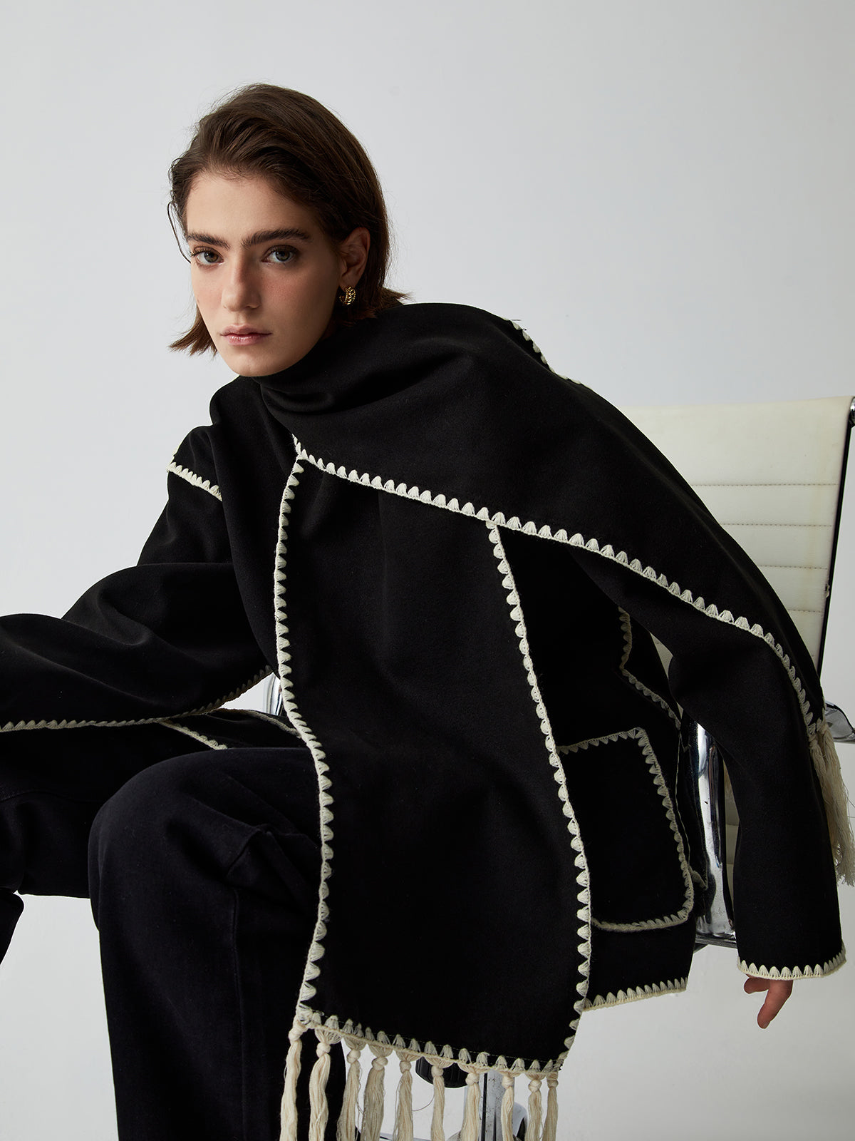 Elodie – Jachetă cu fular