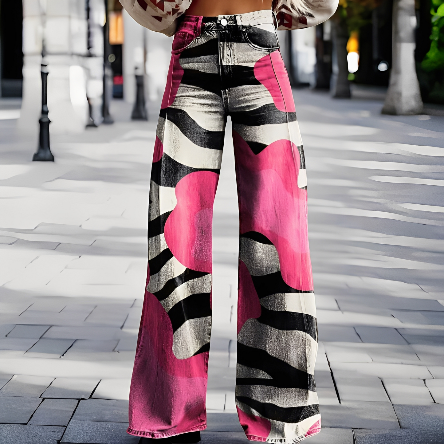 Briley - Pantaloni eleganți și chic cu crac larg pentru femei