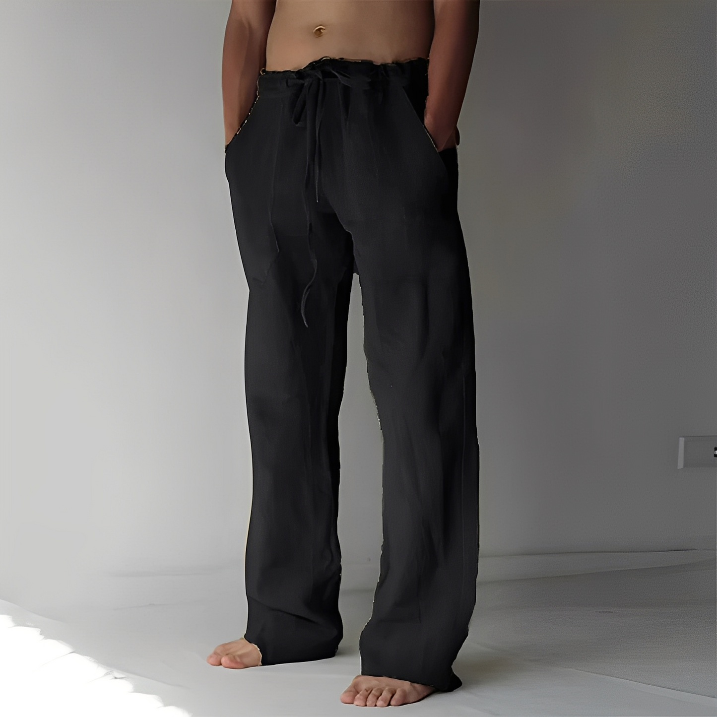 Arthur – Pantalon Baggy din In pentru Bărbați