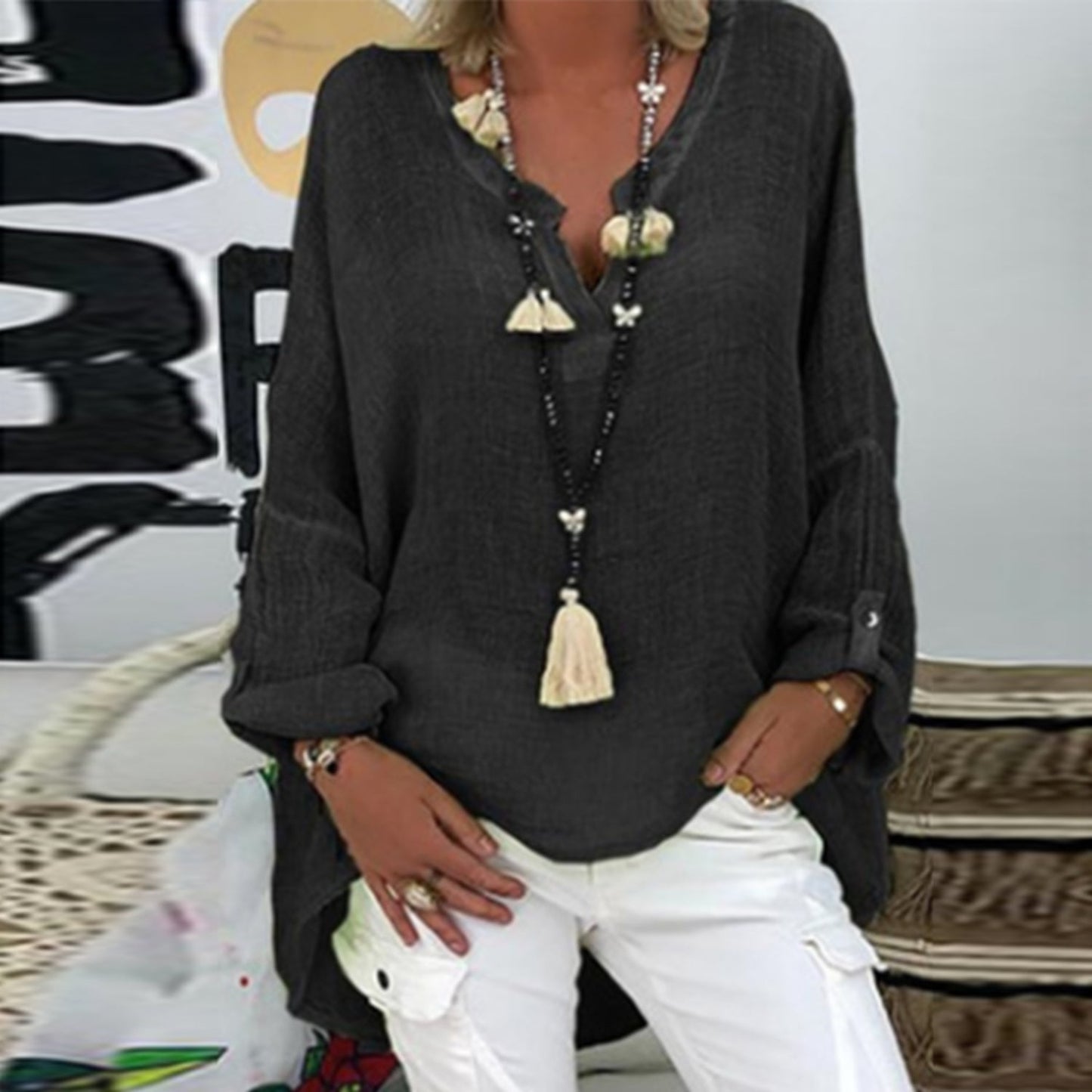 Mia – Bluza Elegantă în In