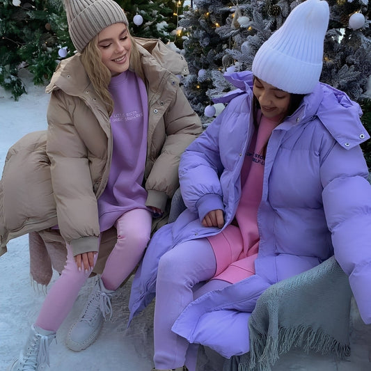 Jacquelyn - Palton lung și stilat cu glugă pentru femei