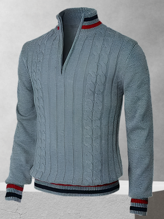 Ralph Polo – Pulover cu fermoar în stil italian