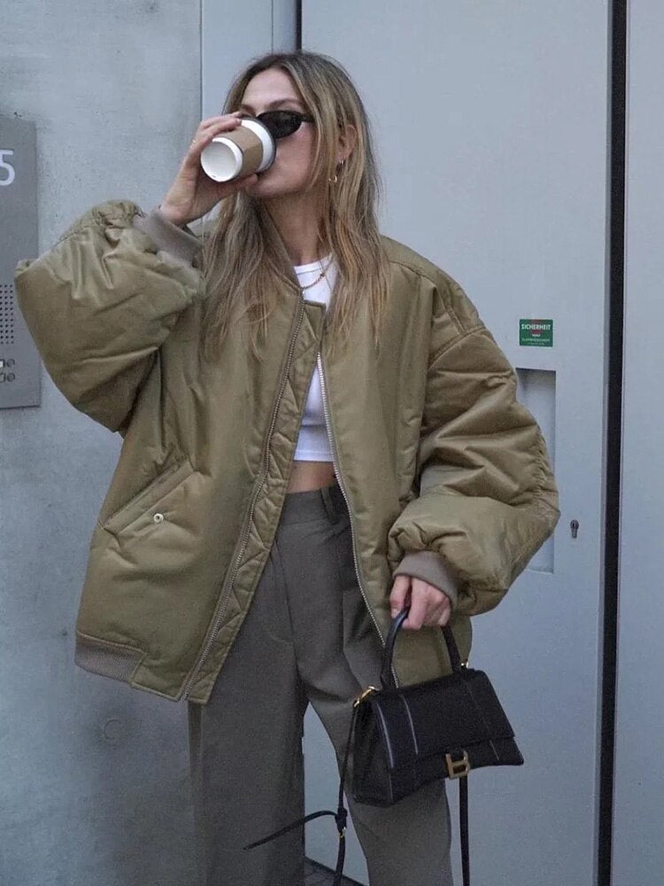 FrostFlex – Jachetă bomber oversized pentru zile reci