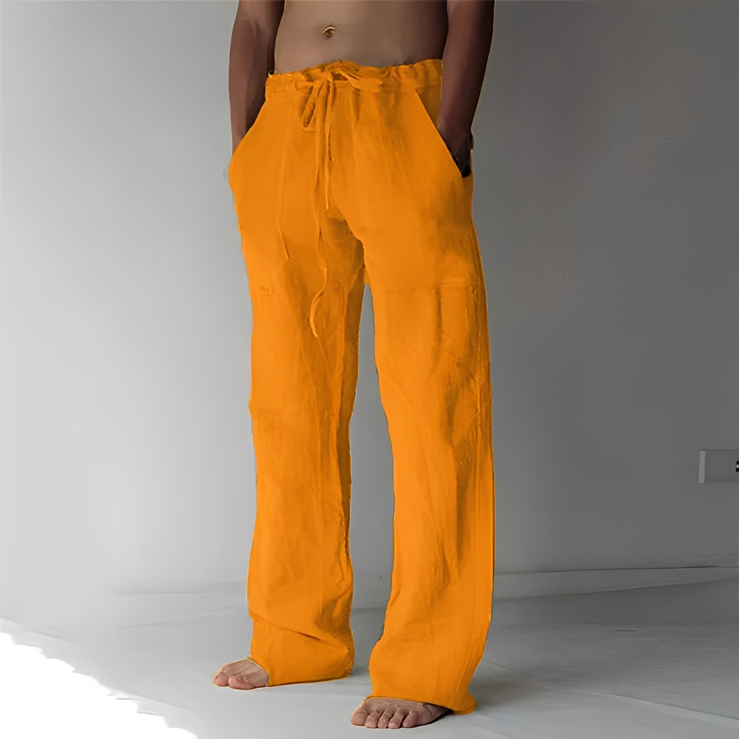 Arthur – Pantalon Baggy din In pentru Bărbați