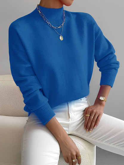 Roxana - Pulover tricotat elegant cu guler pe jumătate pentru femei