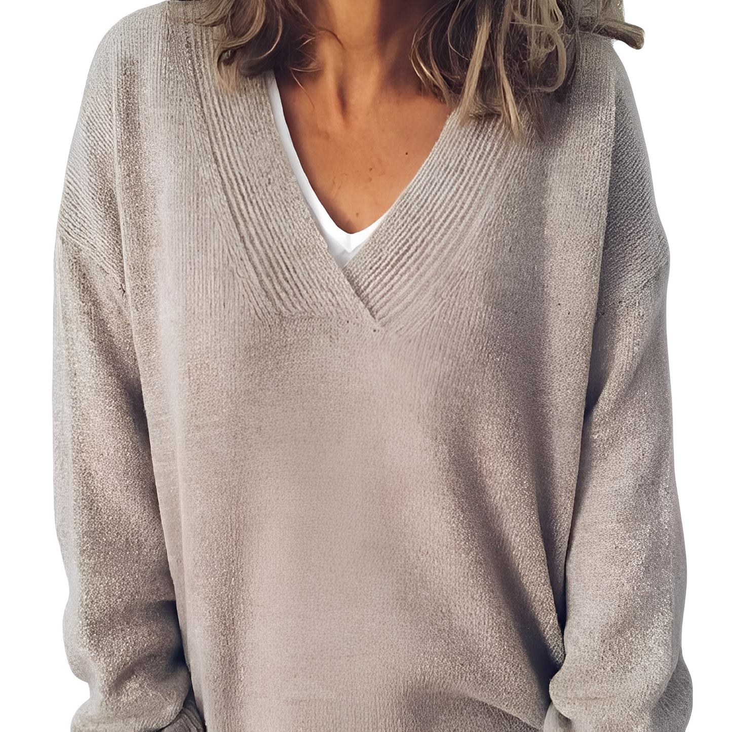 Camryn - Pulover pentru femei, larg și din tricot