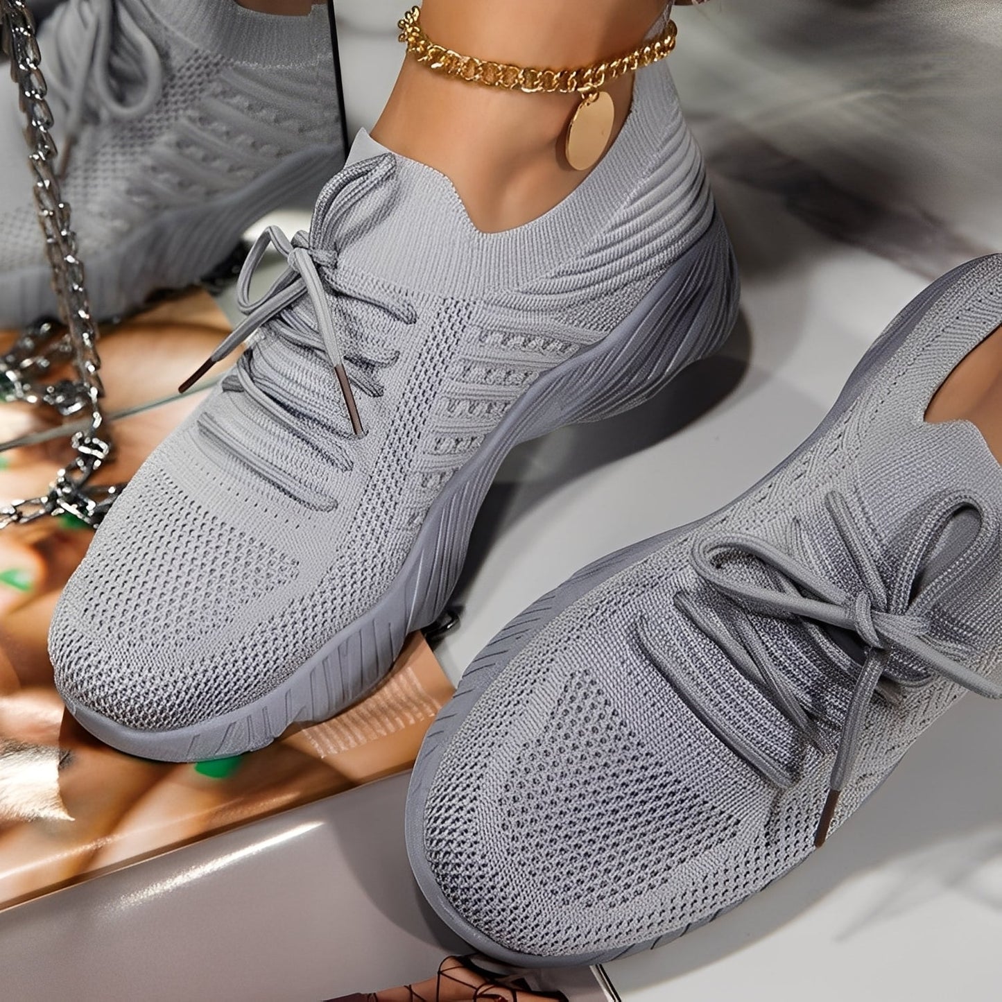 Eleanore - Pantofi eleganți cu tălpi robuste de cauciuc pentru femei