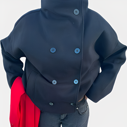 Carolyn - Jachetă elegantă de damă, cu un singur rând de nasturi, din lână