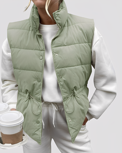 Aimee - Vestă de damă lejeră, căptușită, cu un singur rând