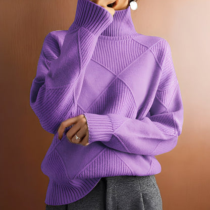 Morgan - Pulover elegant cu guler rulat din cașmir pentru femei