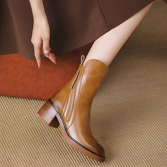 Pamella - Cizme tradiționale de piele pentru femei