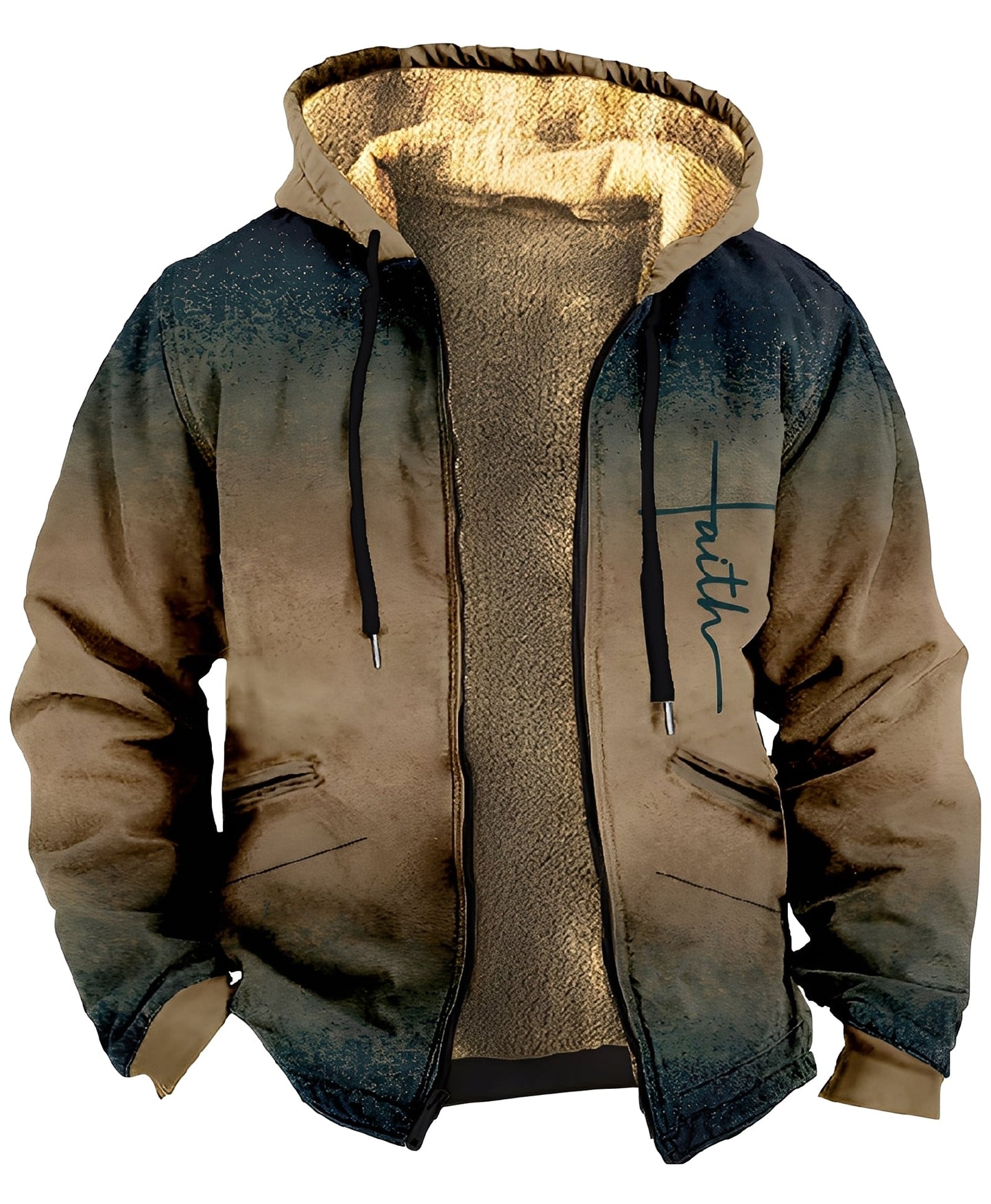 Mervin - Hanorac cu glugă din catifea pentru bărbați