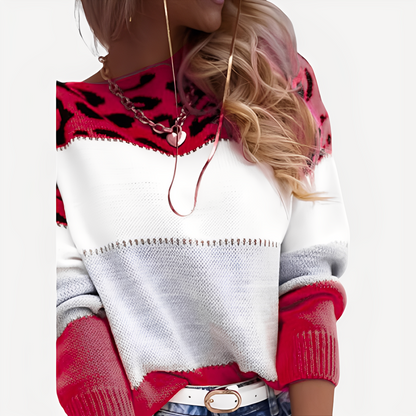 Anne - Pulover la modă cu model pentru femei