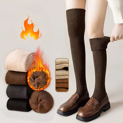 Shirlee - Șosete elegante lungi, calde și groase