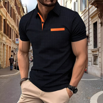 Benson - Tricou polo pentru bărbați, cu croială slim-fit, elegant