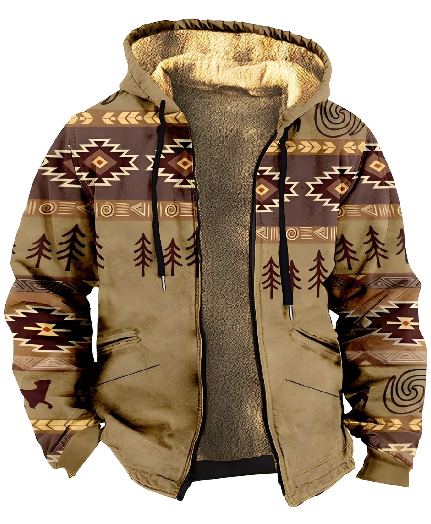 Mervin - Hanorac cu glugă din catifea pentru bărbați