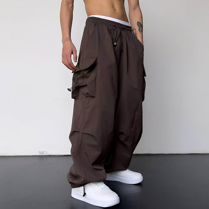 Kaleb - Pantaloni Cargo De Tip Baggy Eleganți pentru Domni