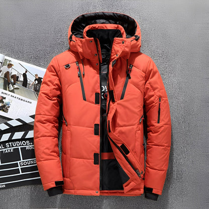 Damian - Stylová bunda s kapucí a několika kapsami pro muže