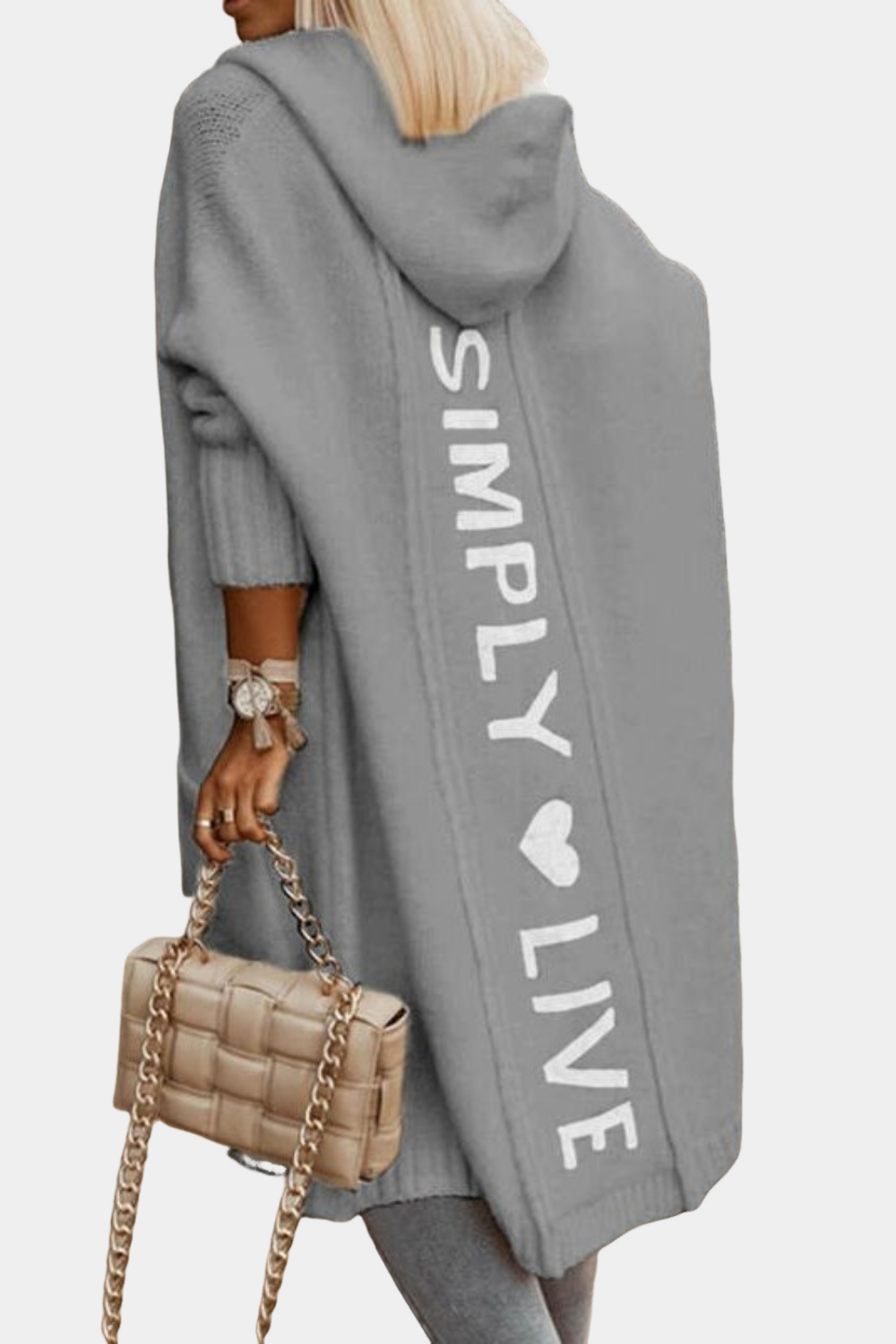 Melyssa - Cardigan tricotat pentru femei, confortabil și spațios