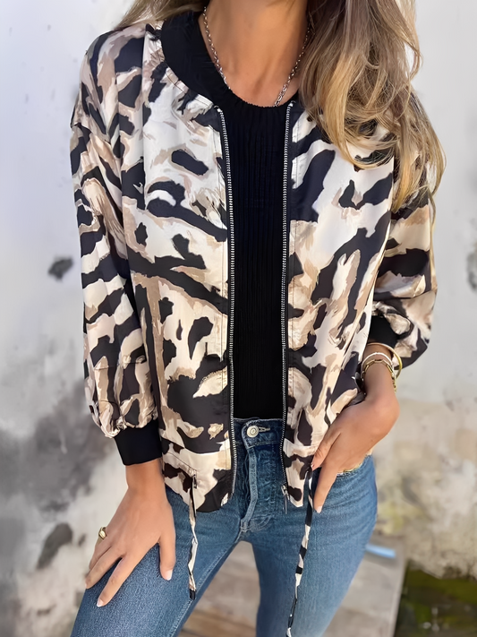 Ryana - Jachetă cu fermoar pentru femei, stil modern