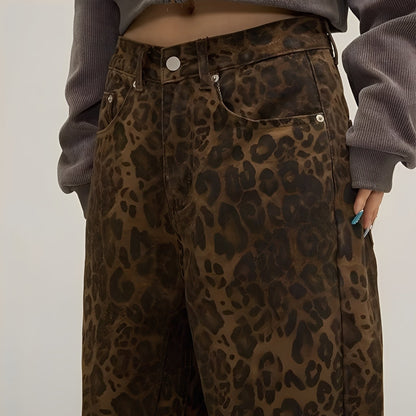 Felecia - Blugi largi și eleganți cu imprimeu pentru femei