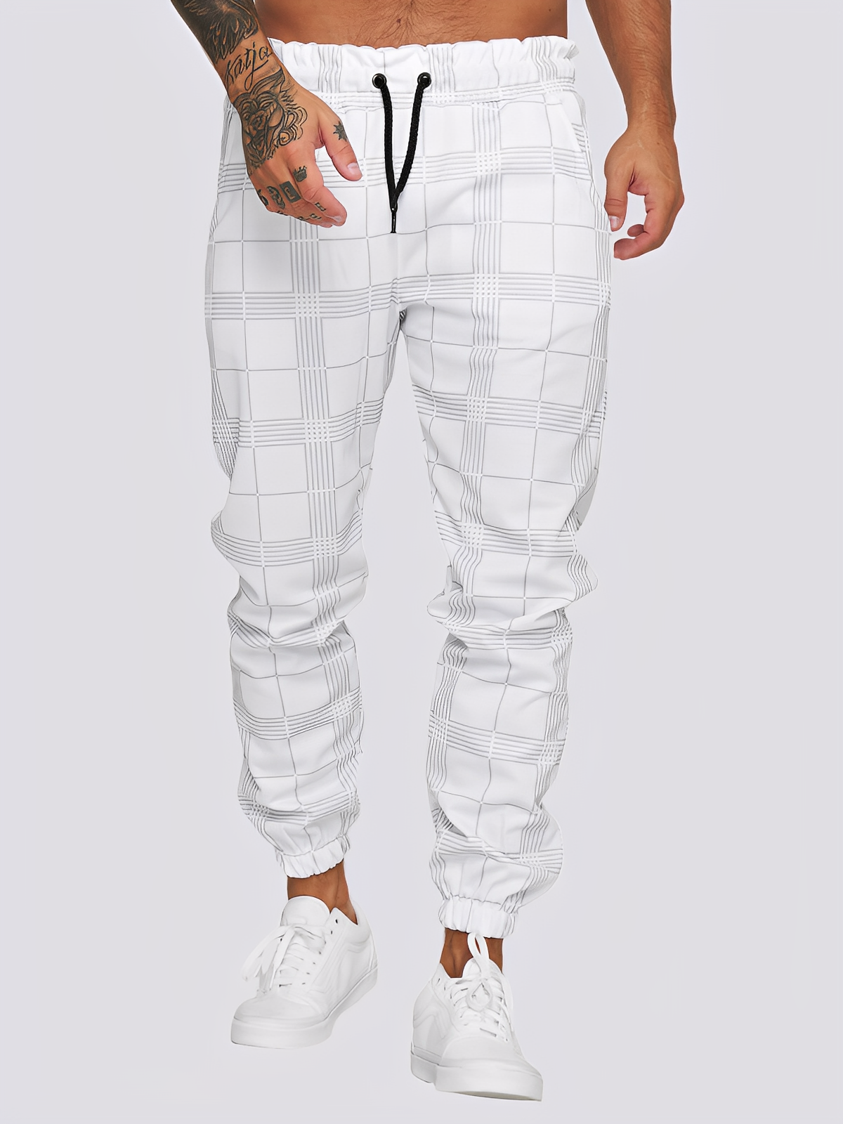 Jaeden - Pantaloni cu carouri pentru bărbați