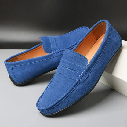 Jeptha - Pantofi eleganți slip-on din piele întoarsă pentru bărbați