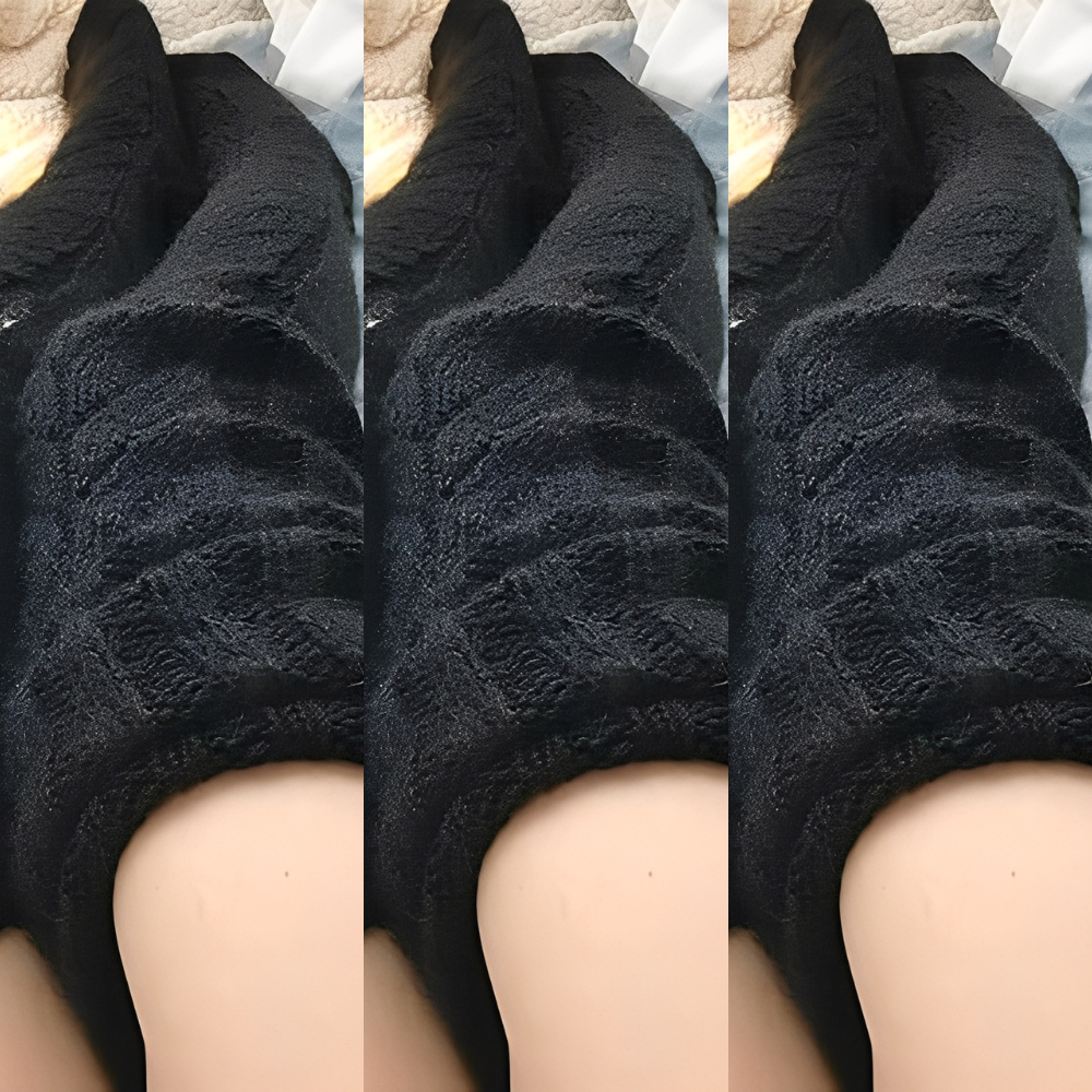 Hailee - Șosete tricotate, călduroase, lungi pentru femei