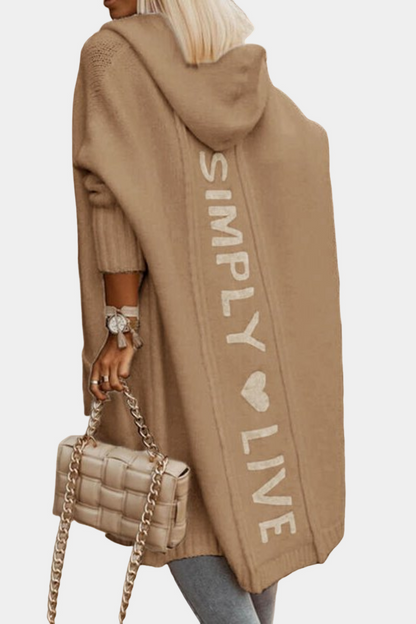 Melyssa - Cardigan tricotat pentru femei, confortabil și spațios