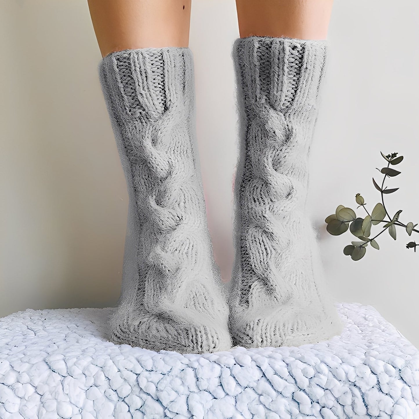 Dorothy - Șosete din lână tricotată călduroase pentru femei