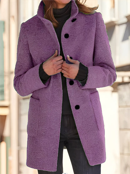 Michele - Pelerină din lână rezistentă la vânt pentru femei