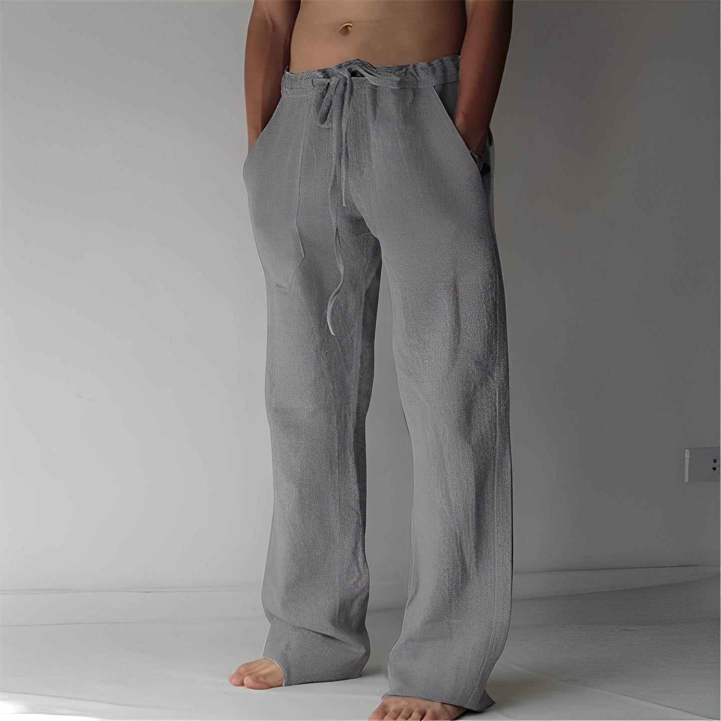 Arthur – Pantalon Baggy din In pentru Bărbați
