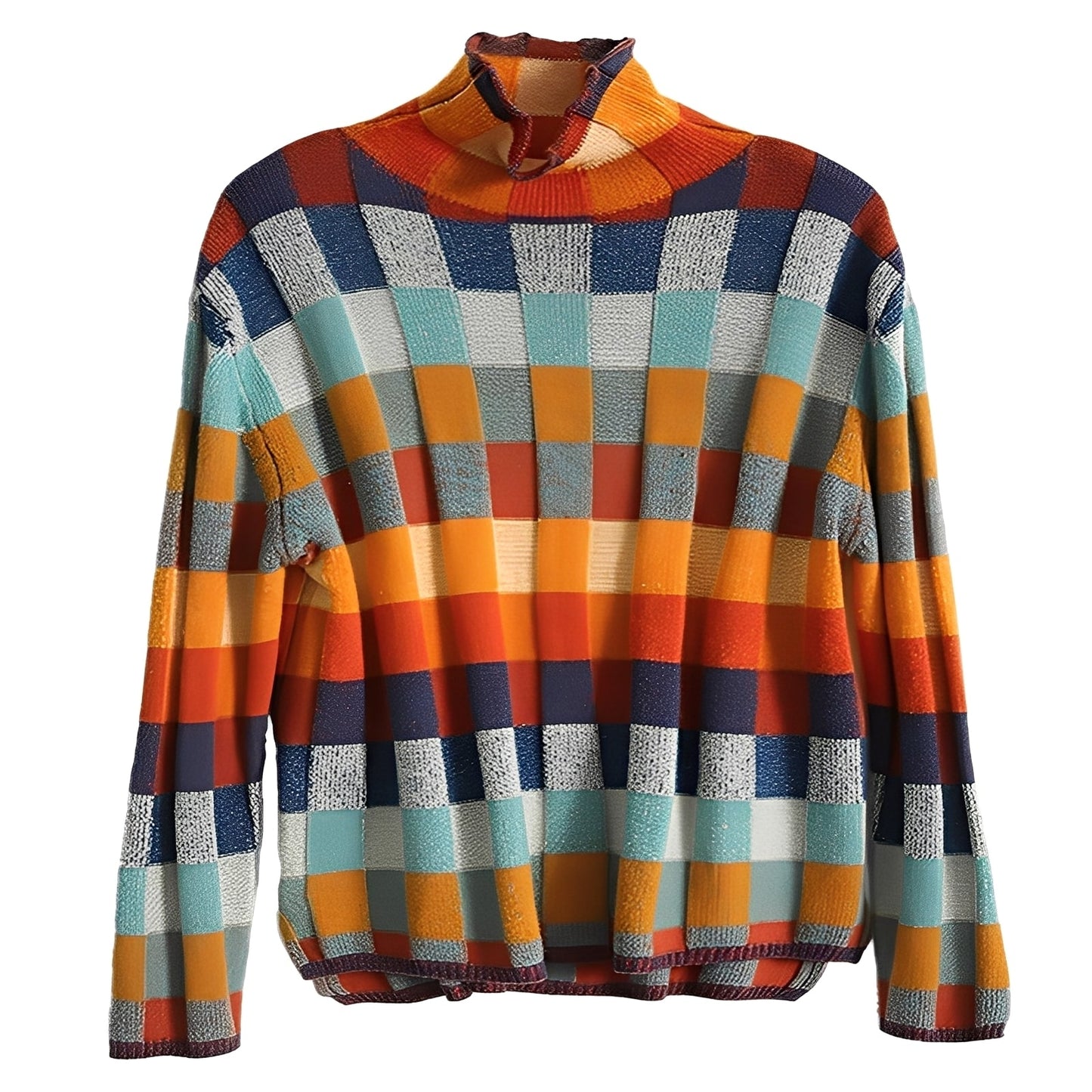 Katherine - Pulover femei din cașmir în stil patchwork