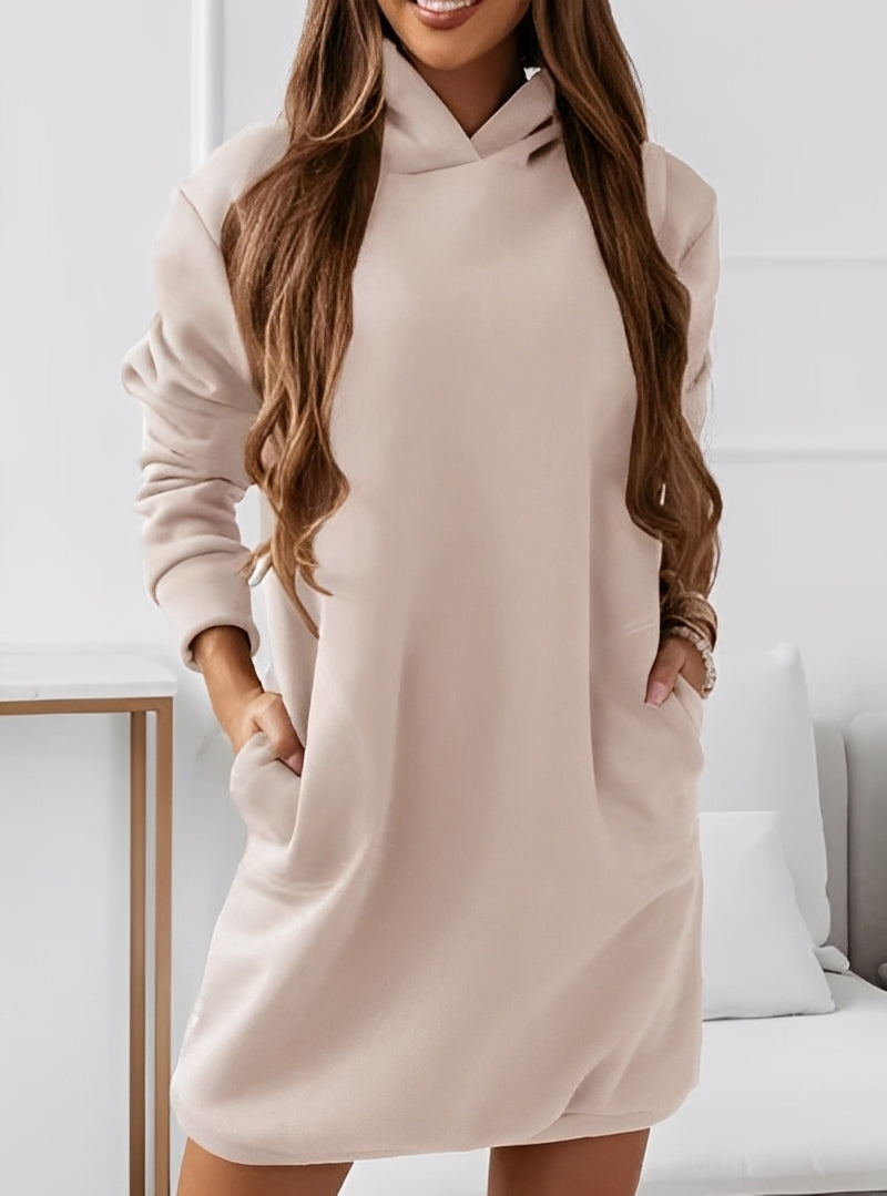 Michaela - Rochie Mini Chic cu Glugă pentru Femei